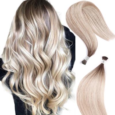 China No Chemical Hot Selling Keratin Pre Bonded Human Remy Hair 100 I Tip Raw Virgin Hair I Tip Hair Extensions for sale