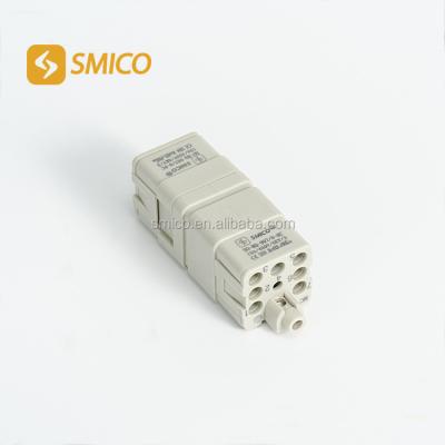 China 09120073001 HQ-007/0-MC and FC 7pins heavy duty automotive HDC connector as same harting connector as for sale