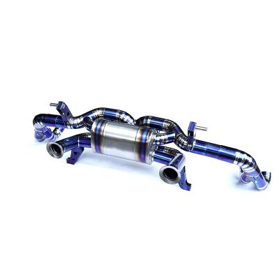 China Engine High Performance Titanium Alloy Automotive Exhaust Pipe Catback For Lamborghini LP580 LP610 With Valve Control for sale