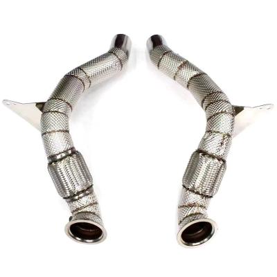 China Engine Deleville Flow Master Catback Exhaust For Ferrari 488 3.9 2015 - Stainless Steel Catless Downpipe for sale