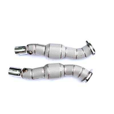 China High Engine Flow Racing Catted Exhaust Downpipe SUS304 Automobile Exhaust Pipes For Ferrari F430 SC for sale