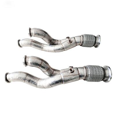 China SUS304 Downpipe For Lamborghini Aventador LP700-4 6.5 Exhaust Pipe 2011-2016 High Performance Stainless Steel Exhaust Downpipe for sale