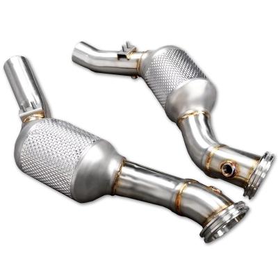 China In-situ Installation Deleville Stainless Steel Exhaust Downpipe For 2014-2018 Maserati Ghibli 3.0T Catted Downpipe for sale