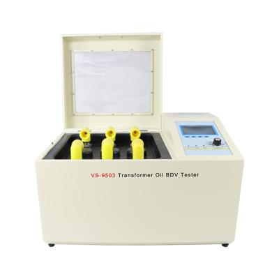 中国 3 Cups Oil BDV Transformer Dielectric Resistance Tester Insulating Oil Dielectric Resistance Tester Full Automatic Oil BDV Tester 1.5kVA 販売のため