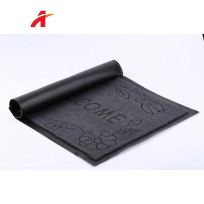 중국 Welcome Carved Mats For Front Door Floor Mat Ribbed Door Mat Office, Home, Hotel 판매용