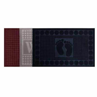 중국 PVC Backing Non Slip  Foot Mat Embossed Floor Door Mat 판매용