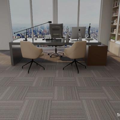 China PVC backing 50x50 ECO friendly office floor carpet tiles for sale for sale