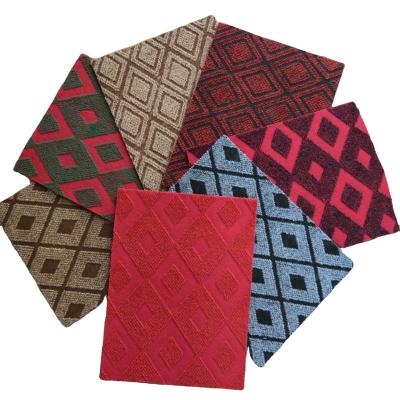 中国 polyester single double color  jacquard non woven needle punched carpet 販売のため