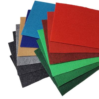 China China price non woven polyester production machine made carpets exhibition ribbed flooring entrance carpet for sale