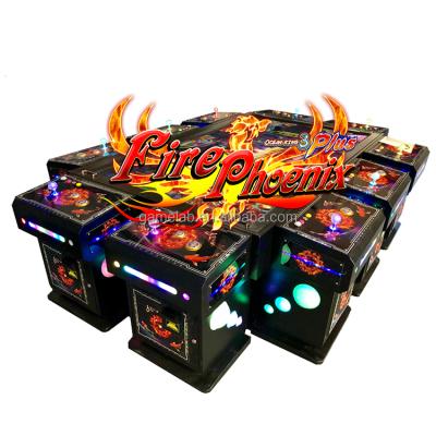 China Metal + Acrylic / Customize New Design High Profits 10 Players Fish Game Machine Table Ocean Game King 3 Plus Fire Phoenix for sale