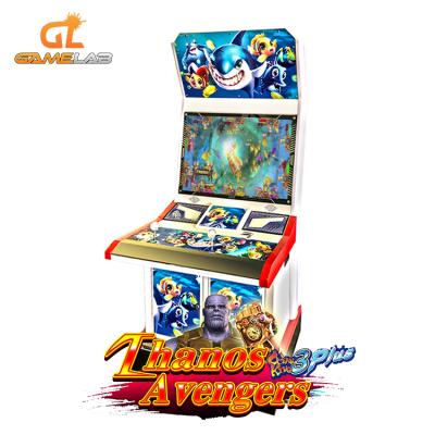 China Metal + Acrylic / Customize Qualified 32 Inch 2 Players Shooting Fish America Adult Standing Video Game Machine Coin Operated Type for sale