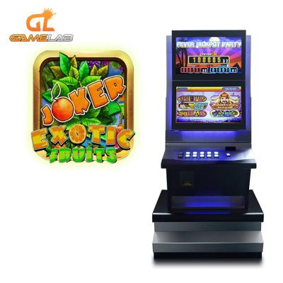 China Metal + Acrylic / Customize Exotic New Joker Fruits Vertical Single Touch Screen Bonus Slot Game Machines For Sale for sale