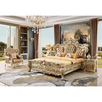 Cina High Quality Custom Antique Bed Room Furniture European style hot sale fashion King Size Bedroom Set in vendita