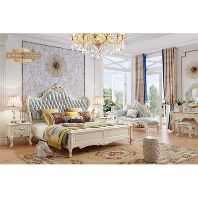 Cina OEM Factory custom antique style luxury bedroom furniture set hot sale fashion royal luxury bed sets in vendita