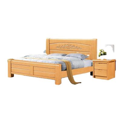 중국 luxury bedroom wooden bed designs wholesale king size home living room furniture sets modern wood commercial 