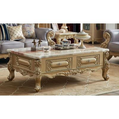 中国 2021 wholesale home furniture center vintage antique solid wood coffee table design with drawer 販売のため