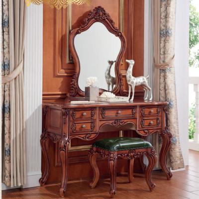 Cina High quality quality make up mirror dressing table wooden comfort small dressing table for bedroom in vendita