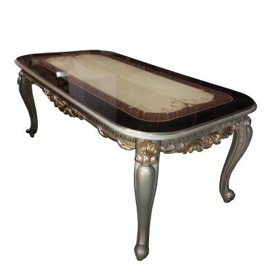 中国 Hot selling classical luxury rectangular dinning table Modern craftsmanship and Royal design style dining table 販売のため