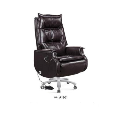 Cina Genuine Leather Luxury Antique Office Chair Leather electric adjustable office chair China Manufacture in vendita