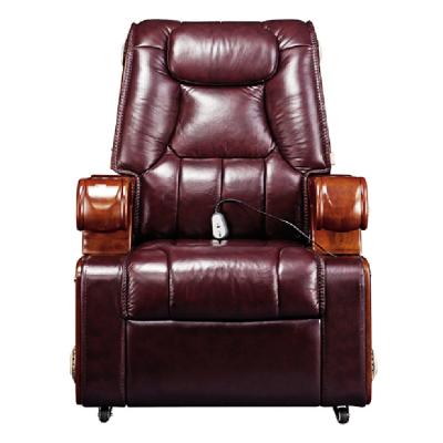 中国 Multi-function Electric adjustable Office Chair Leather Recliner Comfortable Sofa High Back Executive Chair 販売のため