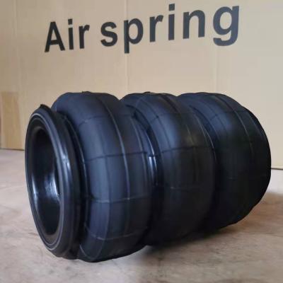 China Complicated Triple Rubber Air Spring Bag 3S2300 Dia 125mm For Air Ride Suspension For Coilover Air Spring for sale