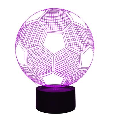 China Modern Simplicity Football 3D Illusion Lamp 3D Touch Great Kids Gifts Order 3D LED Night Lamp for sale