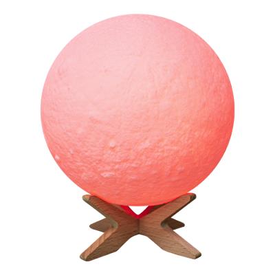 China Modern Simplicity Moon Lamp Kids Gift Decration 3D LED Night Light 16 Colors Remote and Current 4.33 Inch Kids Desk Light Lamp for sale