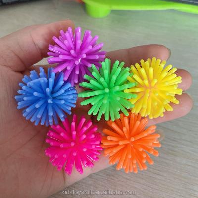 China Kids Mini Multicolor Porcupine Balls Spiky Hedge Balls Cat Toy Ball Set for sale