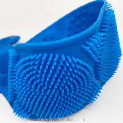 China EXFOLIATE Flexible Magic Skin Scrubber Brush Silicone Bath Brushes Body Cleaning Scrubber Scrubbing Back Mud Peeling Body Massage for sale