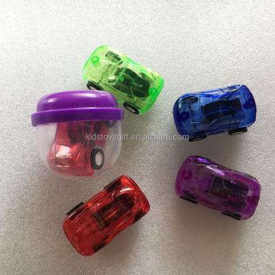 China Cheapest Mini Toy High Quality Kids Crazy Pull Back Cheapest Car Capsule Toy for sale