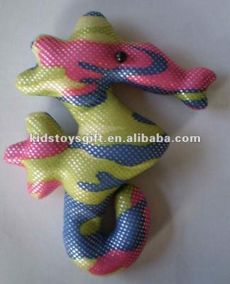 China Mini Plush Glitter Stuffed Animals Frog Snake Lizard Seahorse for sale