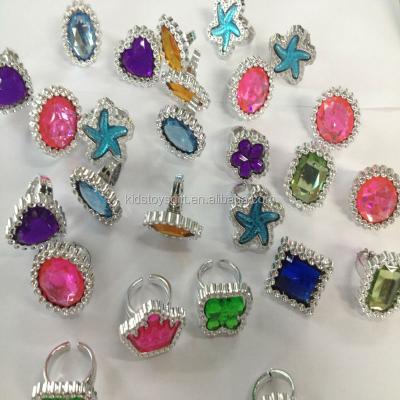 China Gem Shaped Rings / Plastic Toys T057 Kids Ring for sale