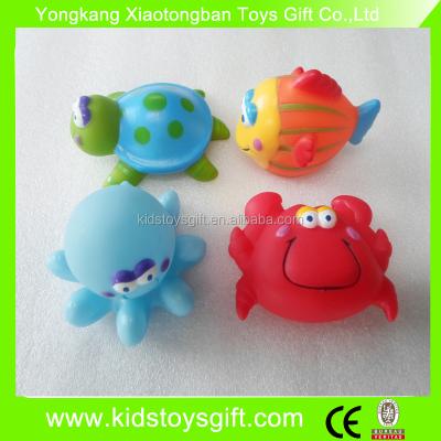 China Lovely Soft PVC Squirter Sea Animal, Kids Bath Toy, Rubber Floating Animal for sale