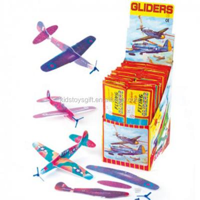 China 12 Matched Kids 3D Foam Flying Glider Puzzle Matching Paper Airplane for sale