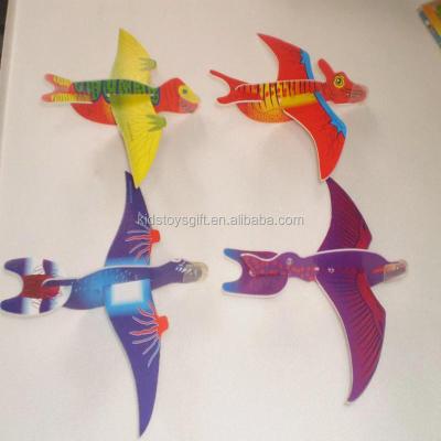 China Cheapest Assorted Foam Kids Dinosaur Paper Foam Glider for sale