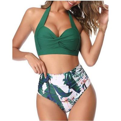 China Antibacterial Breathable Private Label Bikini Swimwear Colombia New Arrival High Waist Swimwear for sale