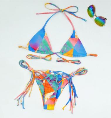 China Wholesale High Quality Beach Wear Women's Sexy Swimsuit Breathable 2 Pieces For Girls And Lady Female Hot Geometric Bikini UK for sale