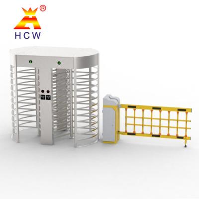 China Construction Site Full Height Turnstile Gate Double Channel full automatic for sale