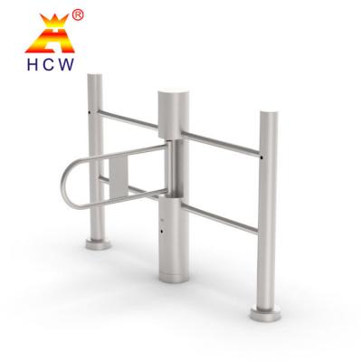 China Waist High QR Code Reader Swing Barrier Turnstile 300-800mm Entrance Width for sale