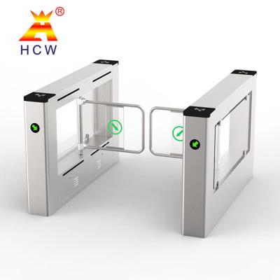 China Wide Passage Retractable Flap Barrier Turnstile AC220V Support Bar code for sale