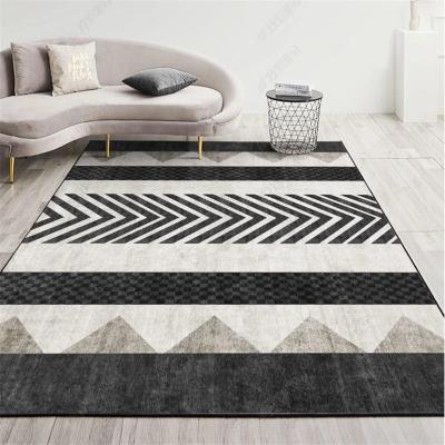 China Best quality moderns area washable custom fashion 3d living room geometric bohemian rugs and rugs for sale