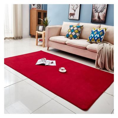 China Modern Simple Color Living Room Flooring Thick Plush Shaggy Small Circle Machine Made Microfiber Carpet for sale