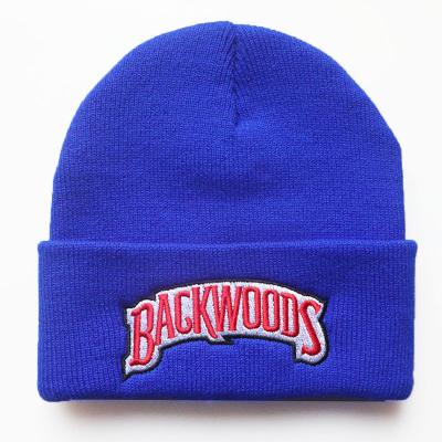 China Custom Logo Women's COMMON Logo Knit Beanie Hats Men's Warm Winter Wildwood Beanies Hat for sale