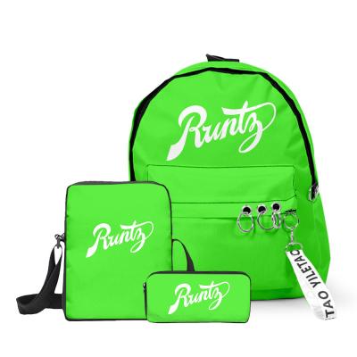 China Hot Sale Cheap Price Backwoods Raincoat Runtz 3 in 1 Waterproof Backpack School Bag Set for Boys Girls for sale