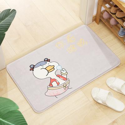 China Non Slip Hot Selling Back Flannel Anti Slip Memory Foam Soft Nonwoven Bath Mats for sale