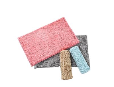 China Washable Lightweight Fuzzy Fine Chenille Performance Jumping Mat Baby Bath Mat Direct Sales Non Slip for sale