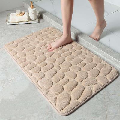 China Washable Mat Set Foam Bathroom Bathroom Mat Super Absorbent Flooring Non-Slip Washable Carpet for sale