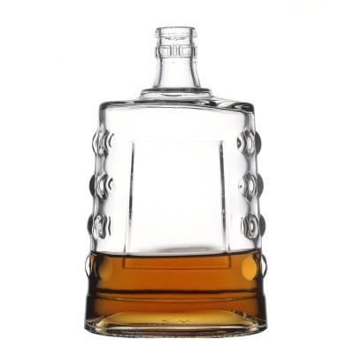 China Wholesale Liquor Glass Bottles Customize Hot Sale 500ml Flint Empty Glass Liquor Bottle for sale