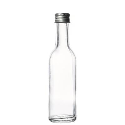 China Wine Glass Bottle Manufacturer High Quality Spirit Wine Liquor Round Mini Glass Bottle for sale