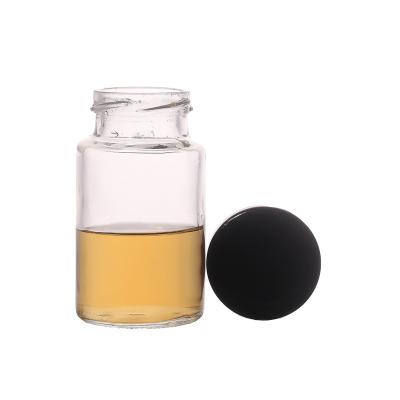 China 75ml 150ml 200ml Food Round Glass Jars Metal Lids Storage Food Glass Jars And Bottles for sale